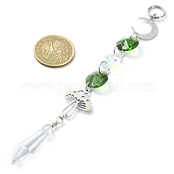 Glass Octagonal Bead Hanging Suncatchers&nbsp;HJEW-JM02217