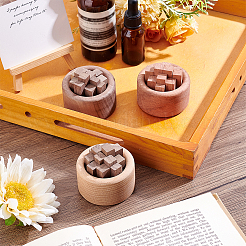 3 Bags 3 Colors Column Wooden Aromatherapy Diffuser&nbsp;AJEW-HY0003-19
