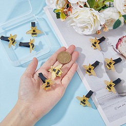 Bee Opaque Resin Car Air Vent Clips&nbsp;AJEW-AB00035