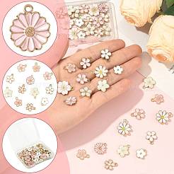 40Pcs 10 Styles Alloy Enamel Pendants&nbsp;ENAM-FS0004-04A