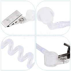 5Pcs PVC Plastic Replacement Acoustic Coil Tube with Earbuds&nbsp;KY-BBC0001-04