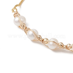 Natural Cultured Freshwater Pearl Beads Slider Bracelets&nbsp;BJEW-JB13345-02