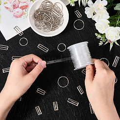 36Pcs 6 Styles Number 9-shaped Alloy Swimsuit Bra Tops&nbsp;FIND-GF0008-31D