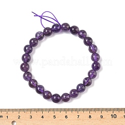 Natural Amethyst Beads Stretch Bracelets for Women&nbsp;BJEW-H636-01