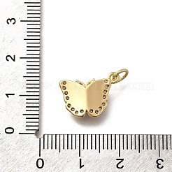 Brass Micro Pave Cubic Zirconia Pendants&nbsp;KK-Q043-03G-03