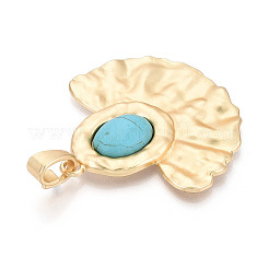 Synthetic Turquoise Big Pendants&nbsp;PALLOY-N179-62MG