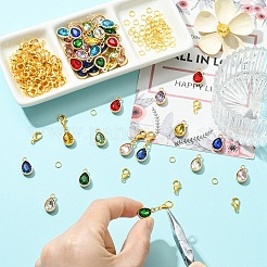 DIY Teardrop Pendant Decoration Making Kits&nbsp;DIY-YW0018-59