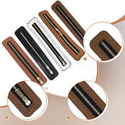 5pcs 5 colors Golden Plated Zinc Alloy Zipper&nbsp;FIND-WR0011-69