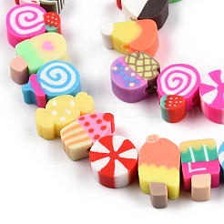 Handmade Polymer Clay Beads Strands&nbsp;X-CLAY-N010-088A