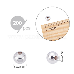 200Pcs Brass Round Spacer Beads&nbsp;KK-PH0003-73A