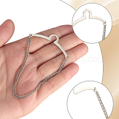 4Pcs Brass Hanging Chains Collar Pins Tie Clips&nbsp;AJEW-SC0004-04A