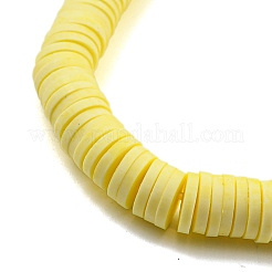 Polymer Clay Heishi Surfer Stretch Bracelet with 304 Stainless Steel Beaded&nbsp;BJEW-SW00113-02