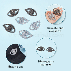 16Pcs 2 Colors Eye Hotfix Rhinestone&nbsp;DIY-GA0006-44