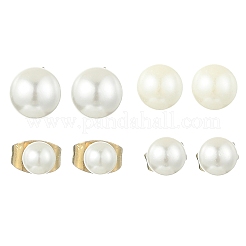 4 Pairs 304 Stainless Steel Stud Earrings&nbsp;EJEW-JE07011