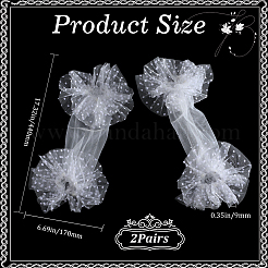 Polyester Lace Fabric with Plastic Arm Sleeves&nbsp;AJEW-WH20009-45
