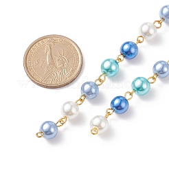 Handmade Glass Pearl Beaded Chain&nbsp;AJEW-JB01134-01