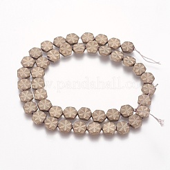 Electroplated Non-magnetic Synthetic Hematite Beads Strands&nbsp;G-K259-05H