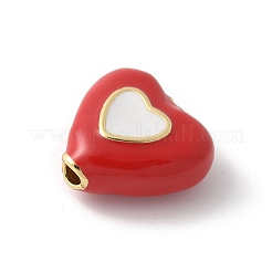 Brass Enamel Beads&nbsp;KK-P294-51G-01