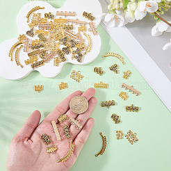 120Pcs 10 Styles Zinc Alloy Chandelier Component Links&nbsp;FIND-WR0013-09