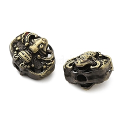 Tibetan Style Rack Plating Brass Bead&nbsp;KK-Q805-32AB