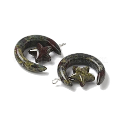 Natural Dragon Blood Jasper Pendants&nbsp;G-Z086-01P-17