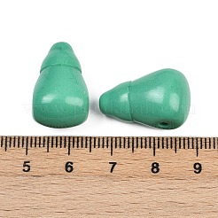 Dyed Synthetic Turquoise 3 Hole Guru Beads&nbsp;G-C198-01A-02