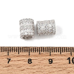 925 Sterling Silver Micro Pave Clear Cubic Zirconia Beads&nbsp;SE-CBAF1B2-16C-P