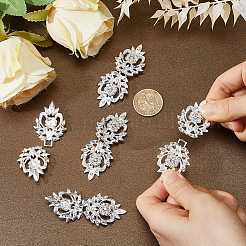 5Pcs Alloy & Crystal Rhinestone Snap Lock Clasps&nbsp;FIND-FH0008-91S