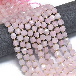 Natural Rose Quartz Beads Strands&nbsp;G-K389-A03-01