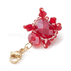 Tortoise Glass Bead Pendants Decorations&nbsp;HJEW-MZ00025