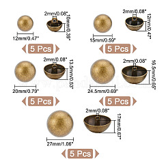 25Pcs 5 Style 1-Hole Alloy Shank Buttons&nbsp;FIND-UN0002-81
