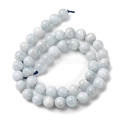 Natural Aquamarine Beads Strands&nbsp;G-R446-8mm-04-01