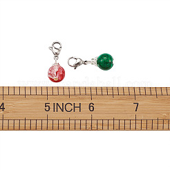 Baking Paint Crackle Glass Pendants&nbsp;HJEW-TA0001-03P