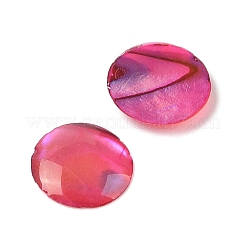 Natural Abalone Shell/Paua Shell Resin Cabochons&nbsp;SSHEL-K003-8MM-01