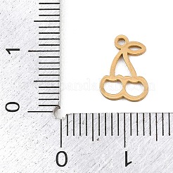 Hollow 304 Stainless Steel Charms&nbsp;STAS-Z183-06G