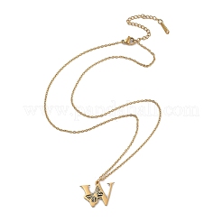 PVD Vacuum Plating 201 Stainless Steel Necklaces&nbsp;NJEW-R267-01W-G