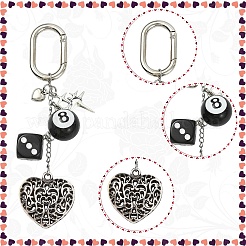 Alloy & Plastic Pendant Decorations&nbsp;HJEW-YW00442