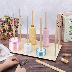 Wooden Ribbon Holder&nbsp;DIY-WH0622-262