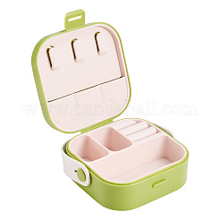 Square PU Leather & PP & Silicone Jewelry Set Box&nbsp;AJEW-TAC0014-13A