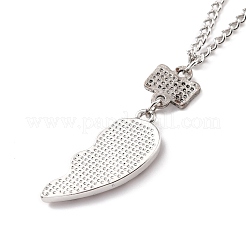 Best Friends Alloy Pendant Necklaces&nbsp;NJEW-K124-02B-P
