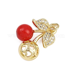 Brass Micro Pave Cubic Zirconia Pendants&nbsp;KK-D409-32G