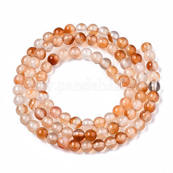 Natural Pink Agate Beads Strands&nbsp;G-S359-239