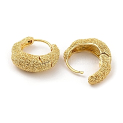 Rack Plating Brass Textured Hoop Earrings&nbsp;EJEW-K263-27G
