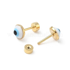 304 Stainless Steel Evil Eye Earlobe Plugs&nbsp;EJEW-H105-12