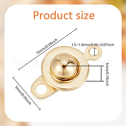 20Pcs 201 Stainless Steel Snap Clasps&nbsp;STAS-GO0001-18G