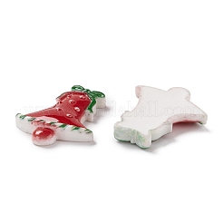 Christmas Themed Opaque Resin Cabochons&nbsp;CRES-P022-11
