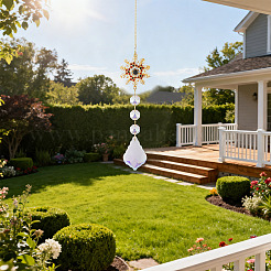 1Pc Alloy Wind Chime Ornament&nbsp;HJEW-TADJ0001-07B