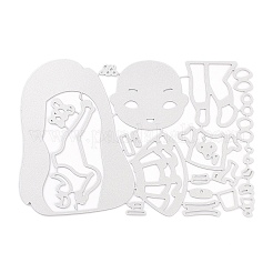 Cute Girl Carbon Steel Cutting Dies Stencils&nbsp;DIY-P076-71