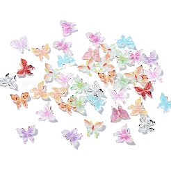 100Pcs 10 Styles Butterfly Resin Cabochons&nbsp;MRMJ-CJ0001-17
