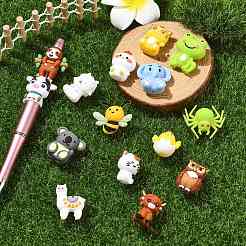 15Pcs 15 Styles Animal Food Grade Silicone Focal Beads&nbsp;SIL-CJ0002-74